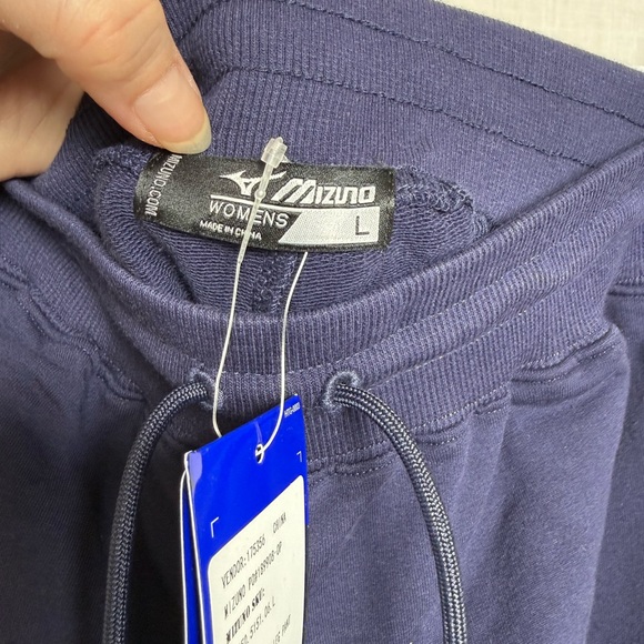 Mizuno Recover Straight Leg Sweatpants Womens Large Navy Athletic Lounge NWT - Picture 3 of 8